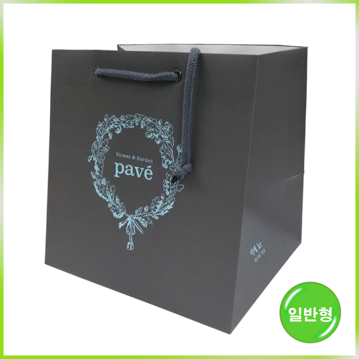 도시락형 쇼핑백(플라워파베)-300*280*260mm