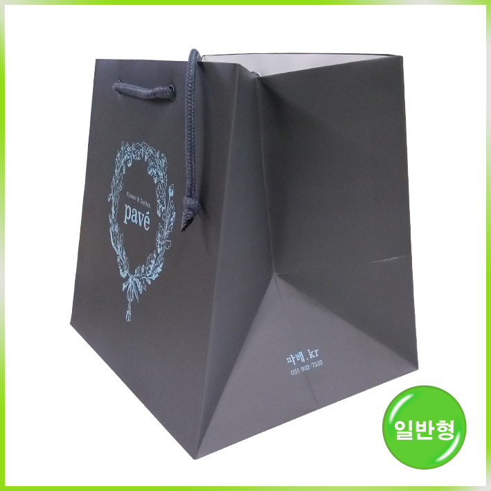 도시락형 쇼핑백(플라워파베)-300*280*260mm