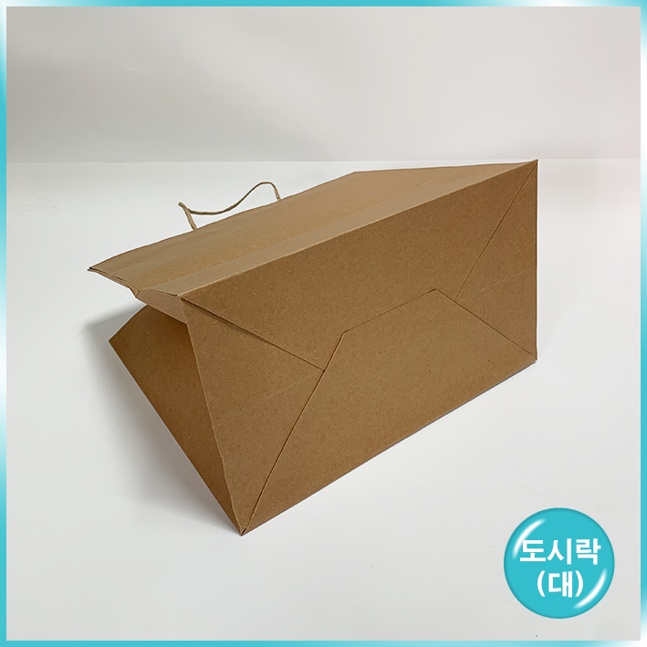 종이끈 도시락(대) - 크라프트